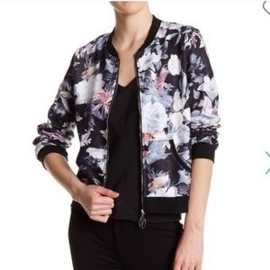 Vertigo Floral Woven Bomber Jacket